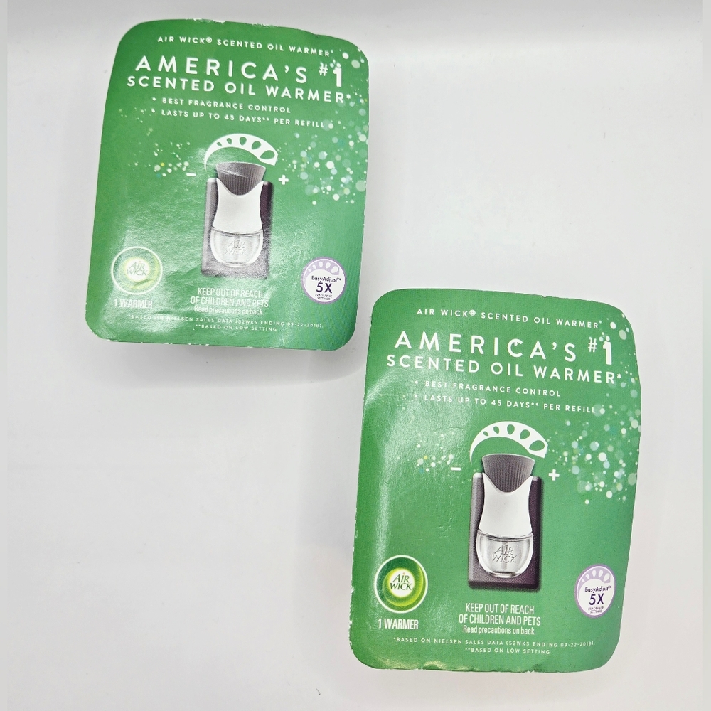 Lot of 2 unused Air Wick Scented Oil Warmer Plug-in, In Package - Picture 2 of 2
